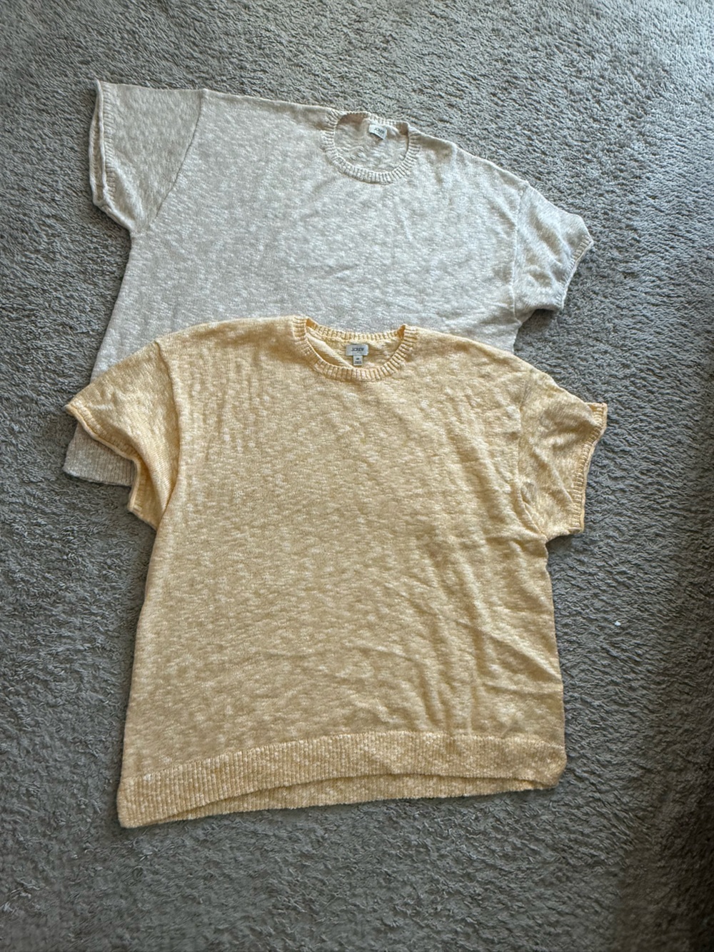J. Crew Factory Set of 2 Short Sleeve Knit shirts